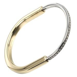Tiffany Lock Bracelet Yellow Gold White Diamonds